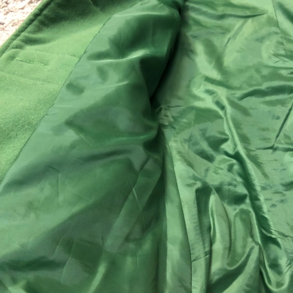 🐚XS Green Pea Coat with Hood ‼️Great condition‼️ - Picture 7 of 8